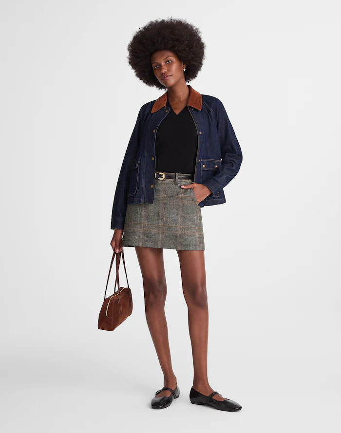 Suiting Mini Skirt in Plaid | Madewell