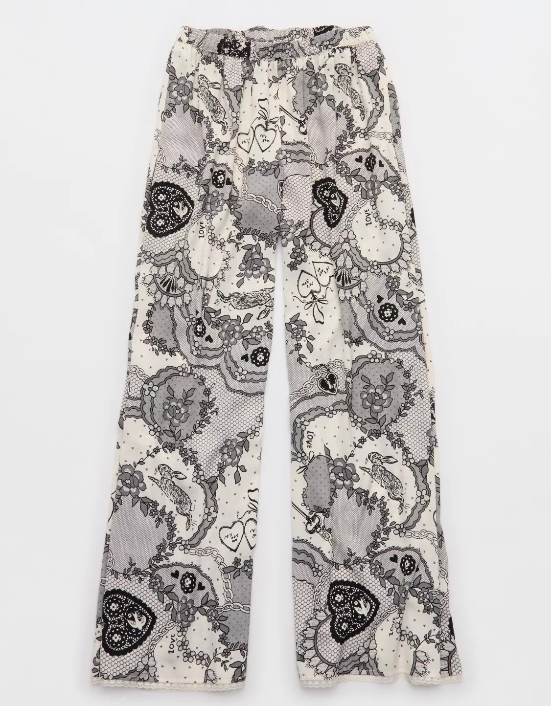 Aerie Satin Trouser PJ | Aerie