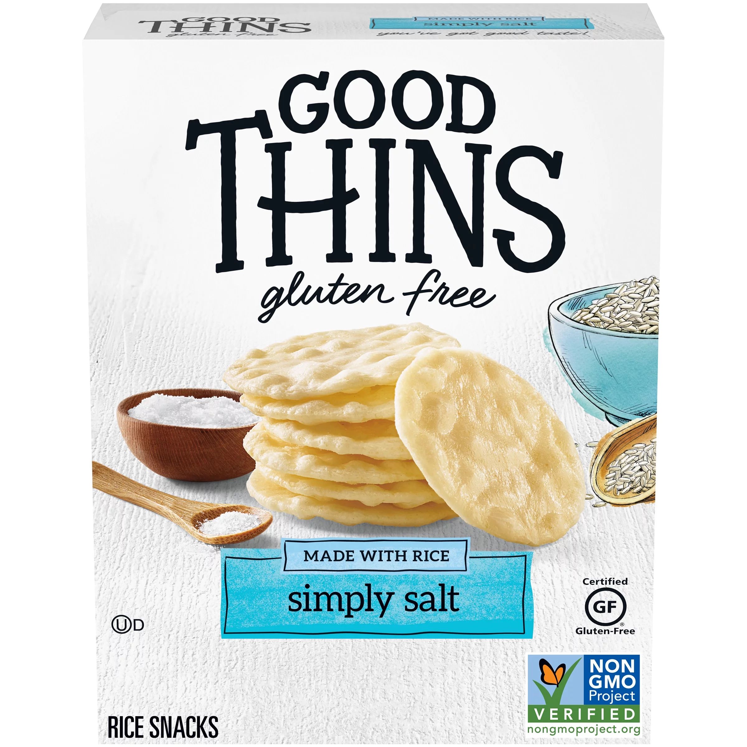 Good Thins Simply Salt Gluten Free Rice Crackers, 3.5 oz - Walmart.com | Walmart (US)