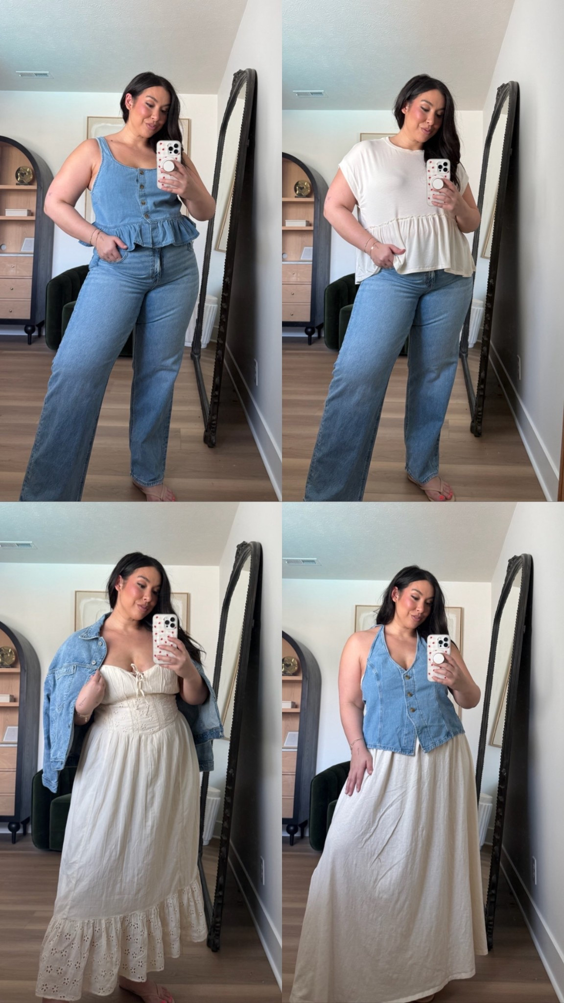Midsize spring outfit! Size XL top and dresses, size 16 jeans
-
-
-
Casual outfit inspo, curvy outfit inspo, curvy jeans, flowy top, midsize fashion, midsize style, size 14, size 16

#LTKSeasonal #LTKootd #LTKMidsize