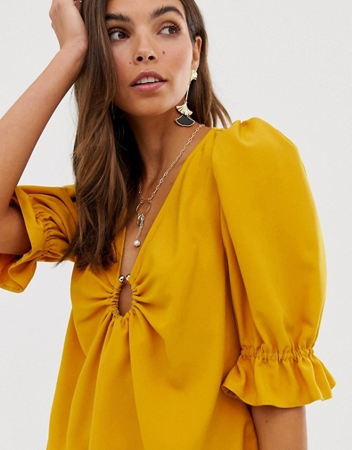 ASOS DESIGN – Freizeitbluse mit Ringverzierung | ASOS DE