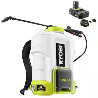 RYOBI ONE+ 18V Cordless Battery 4 Gal. Backpack Chemical Sprayer with 2.0 Ah Battery and Charger ... | The Home Depot