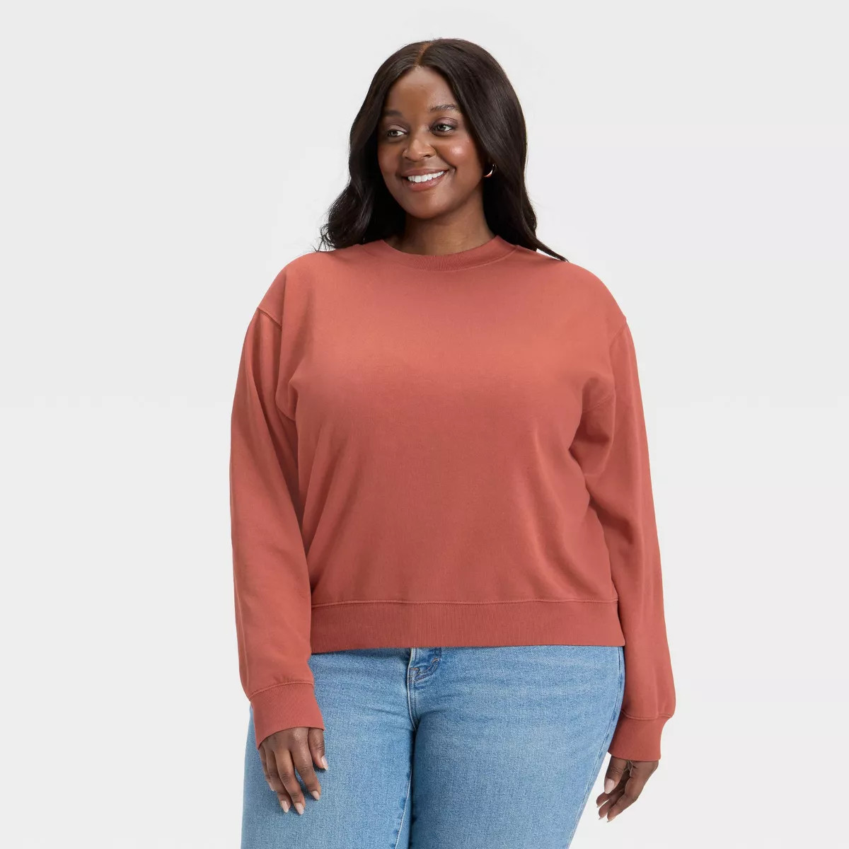 Women's Pullover Sweatshirt - Universal Thread™ Rust XS | Target
