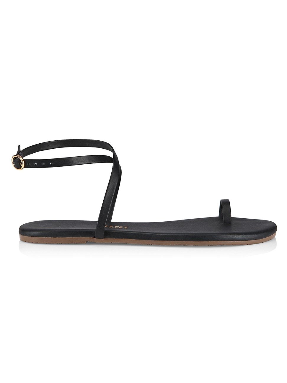 Women's Phoebe Leather Ankle-Strap Sandals - Black - Size 5 | Saks Fifth Avenue