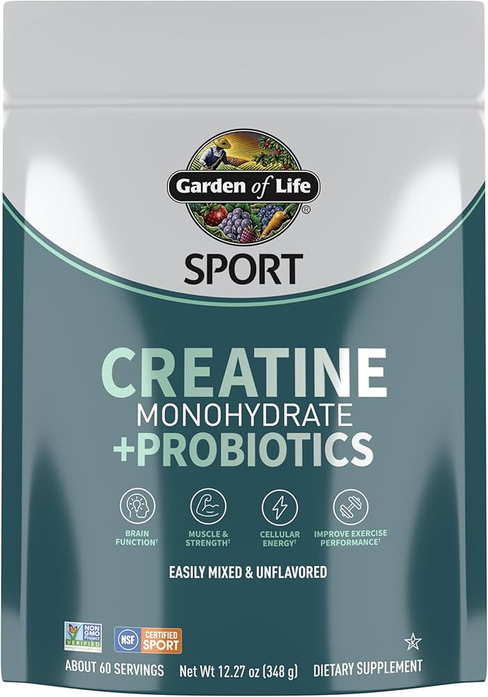 Garden of Life Creatine Monohydrate Powder for Women and Men, Micronized Pre Workout with Probiot... | Amazon (US)