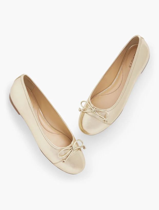 Blair Nappa Ballet Flats - Metallic | Talbots