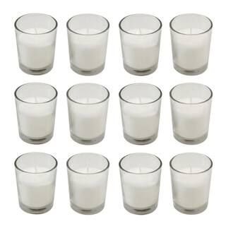 LUMABASE Candles (15 Hours) in Clear Glass Votives 12-Count 30748 - The Home Depot | The Home Depot