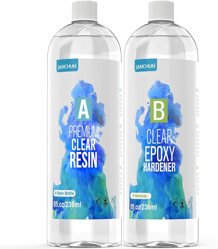 16oz Premium Clear Epoxy Resin Kit Casting and Coating for River Table Tops, Art Casting Resin,Je... | Amazon (US)