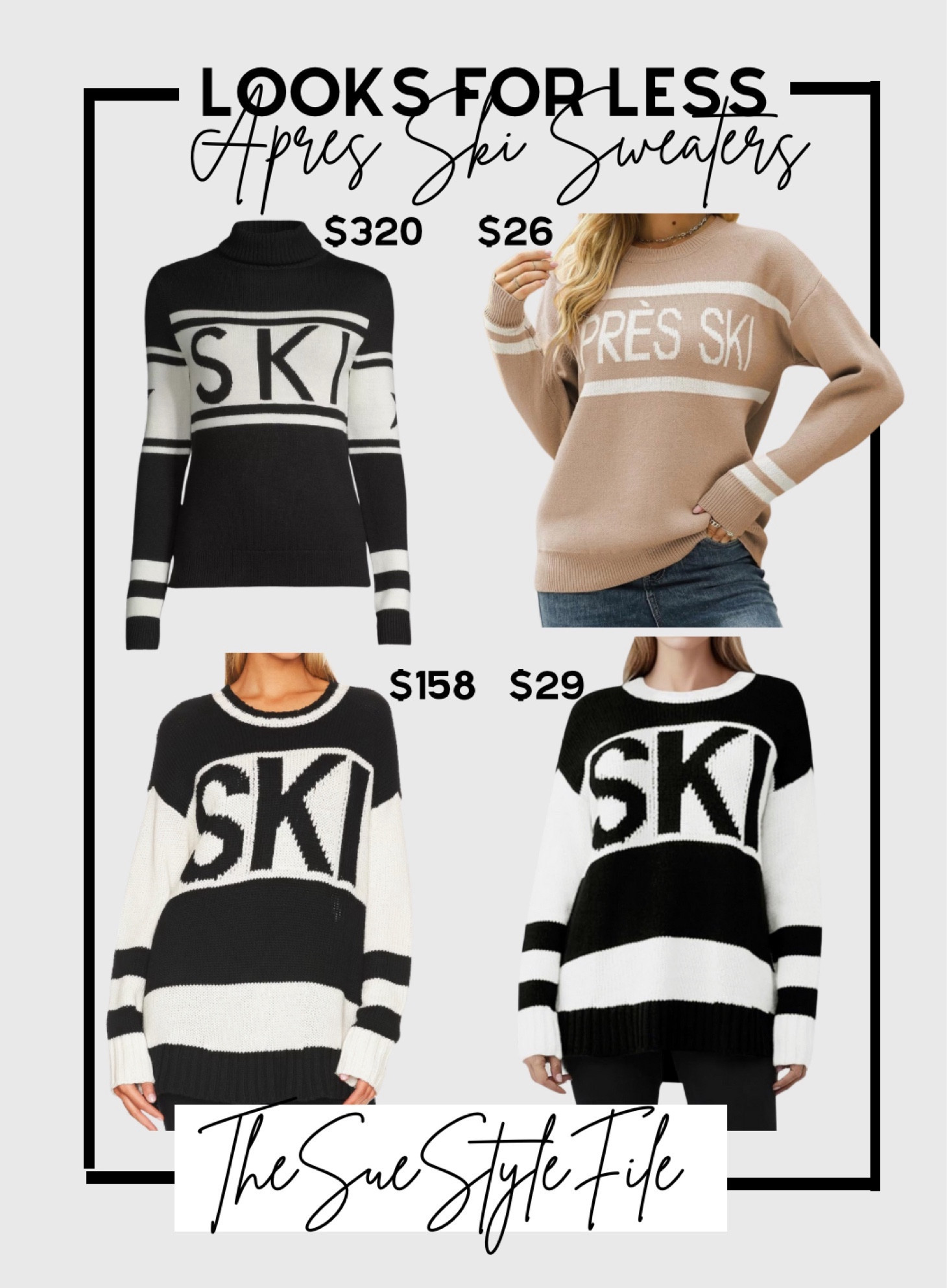 Ski outfit. Ski turtleneck. Ski boots. Save vs splurge. Looks for less. Apres ski. Winter outfit. Winter fashion. Snow boot

#LTKmidsize #LTKsalealert