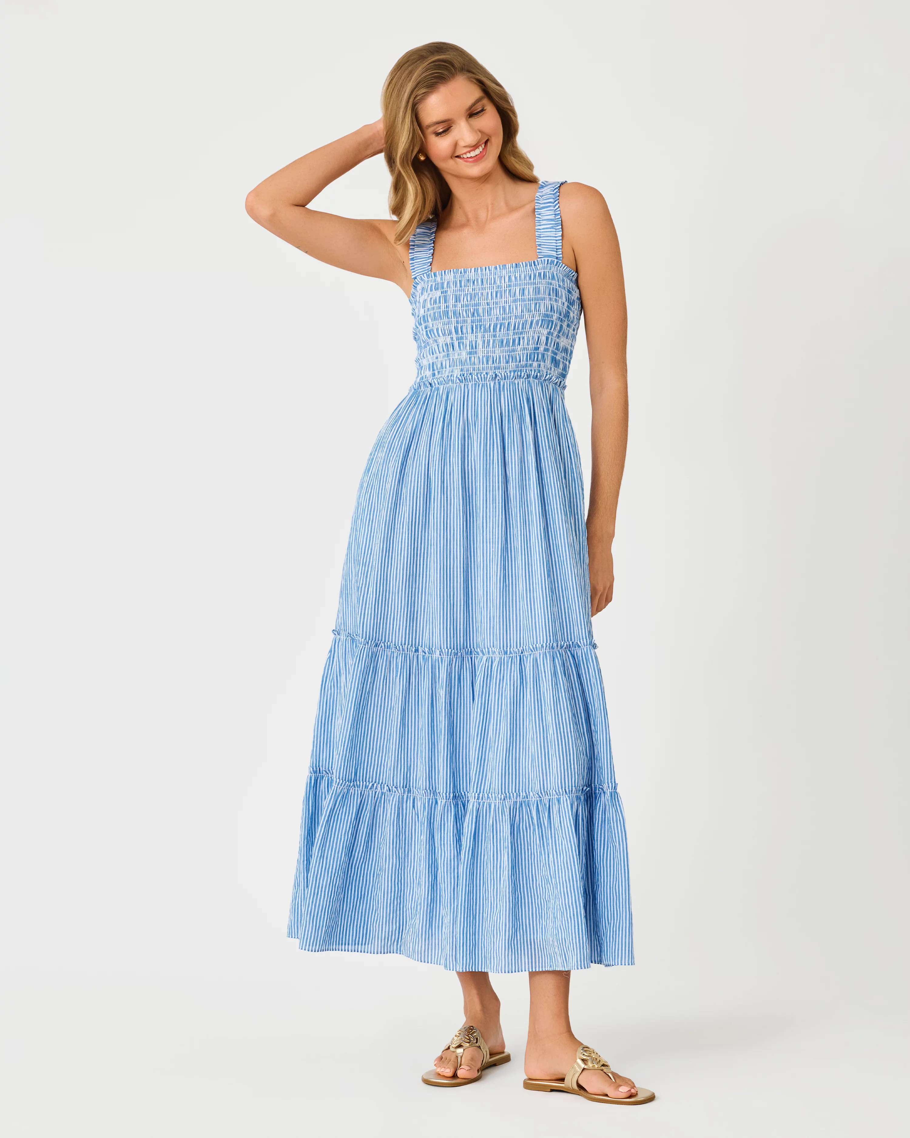 Hadly Smocked Maxi Dress | Lilly Pulitzer