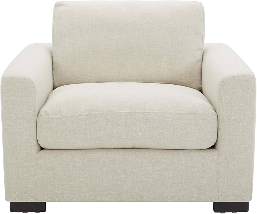 Amazon Brand - Stone & Beam Westview Extra-Deep Down-Filled Accent Chair, 43.3"W, Cream | Amazon (US)