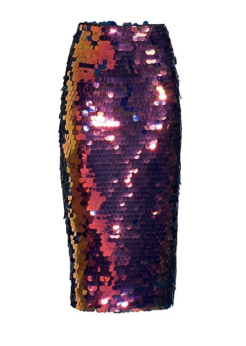 Rainbow Sequin Pencil Skirt | Saks Fifth Avenue