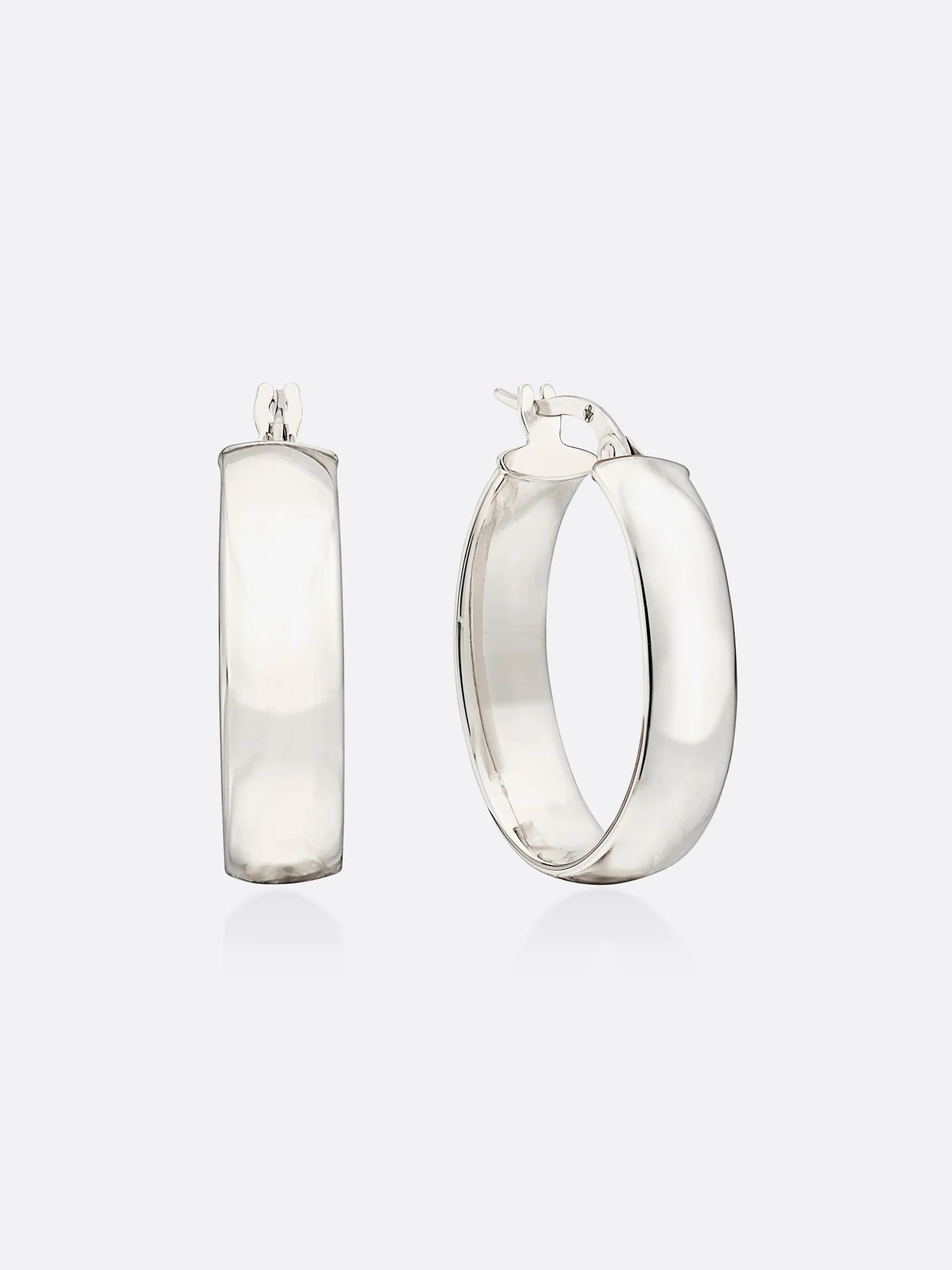 Brochu Walker | Women's Fine Jewelry Icons White Gold Oval Hoop Earrings | Brochu Walker