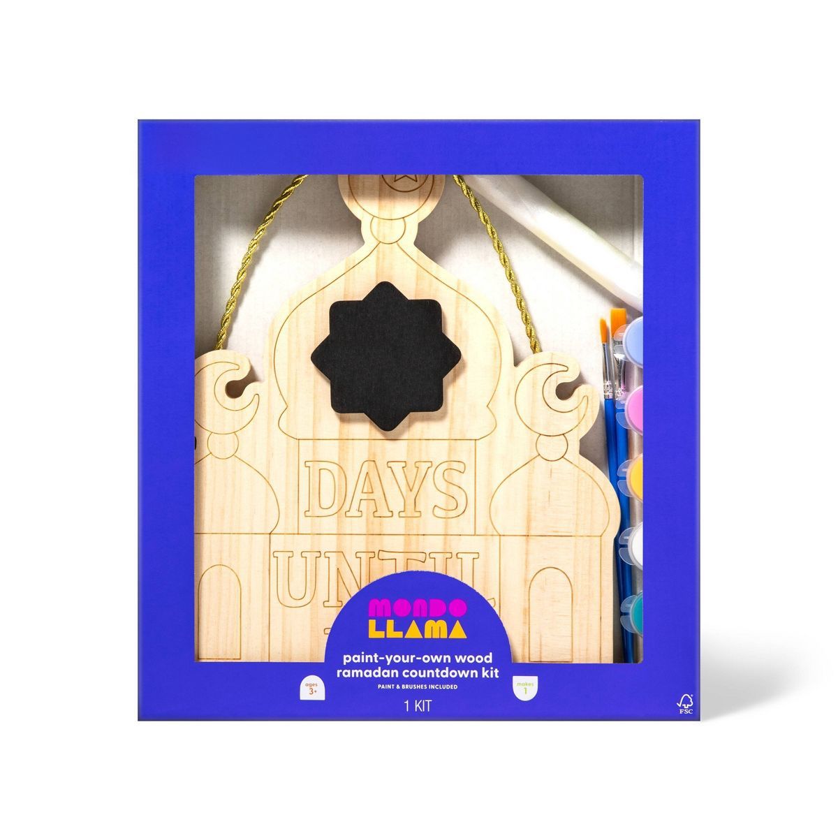 Paint-Your-Own Wood Ramadan Countdown Kit - Mondo Llama™ | Target