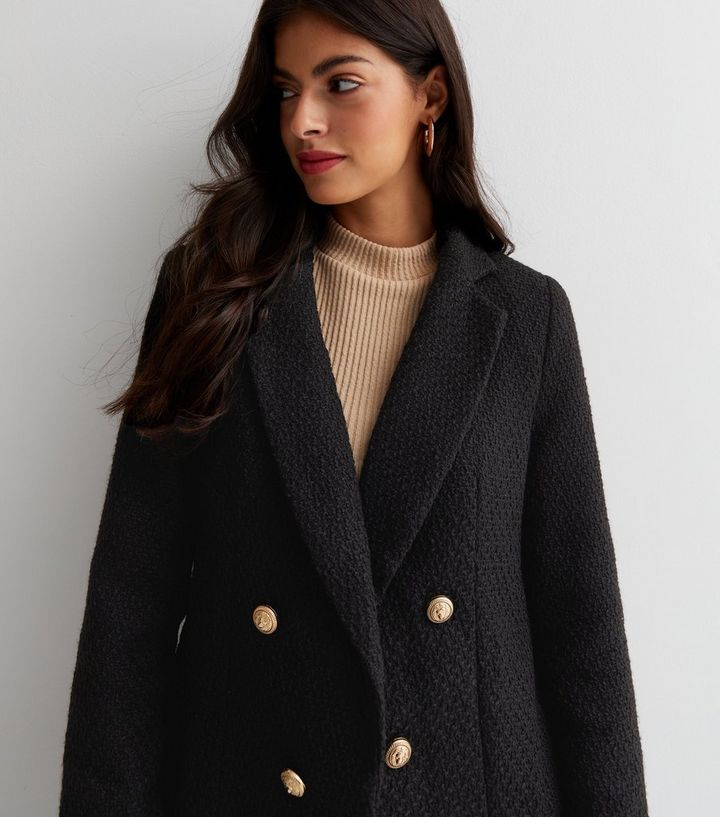 Black Bouclé Utility Blazer
						
						Add to Saved Items
						Remove from Saved Items | New Look (UK)