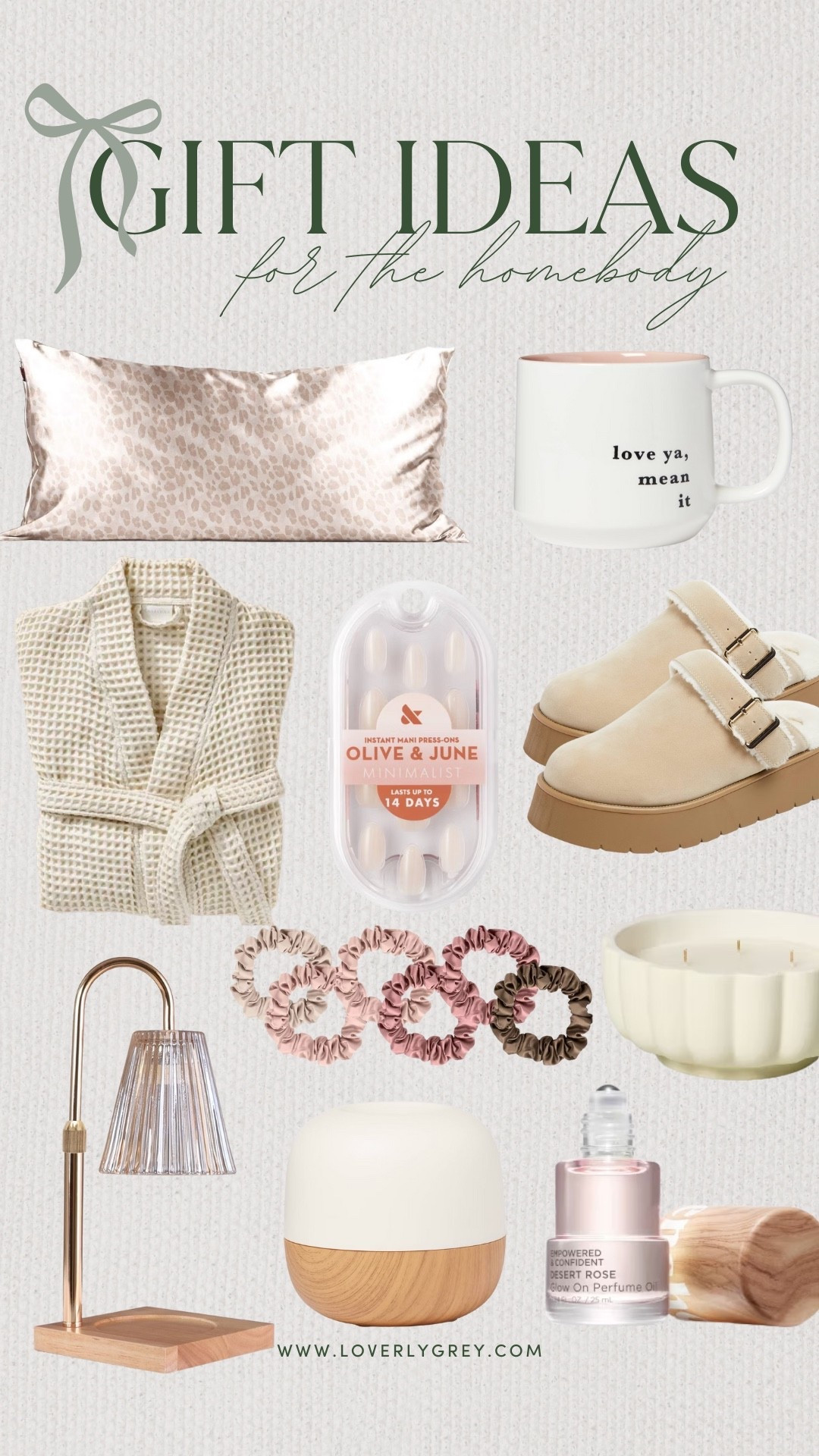 Gift ideas for the homebody in your life! You can get all of these cozy inspired items from Target for under $100! I am especially loving the shoes, candle warmer, and press on nails!

#LTKFindsUnder100 #LTKHoliday #LTKGiftGuide