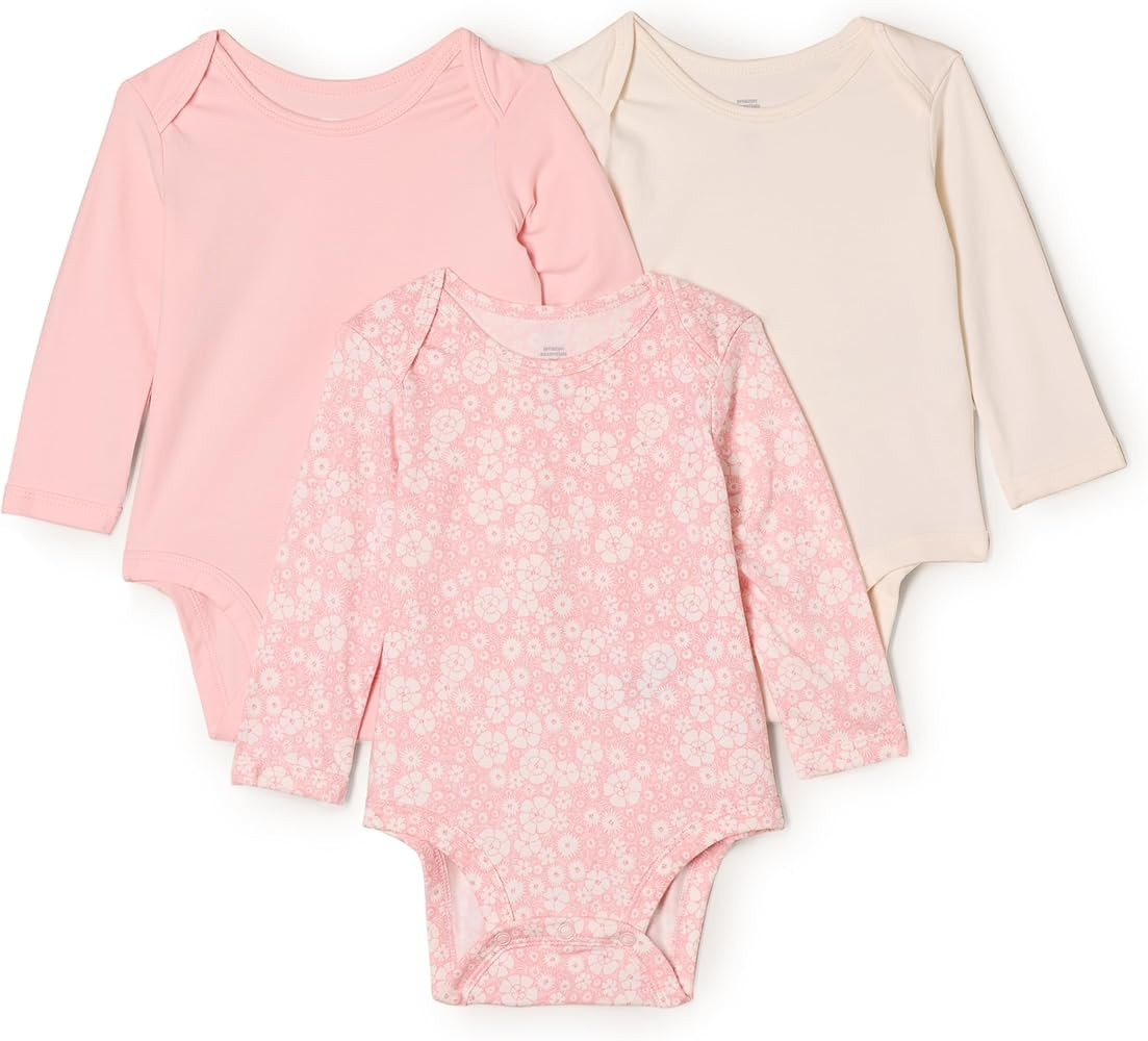 Amazon Essentials baby-girls Long Sleeve Crew Neck Bodysuit | Amazon (US)