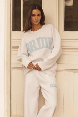 By Anthropologie Weddings Bride Crew-Neck Sweatshirt | Anthropologie (US)