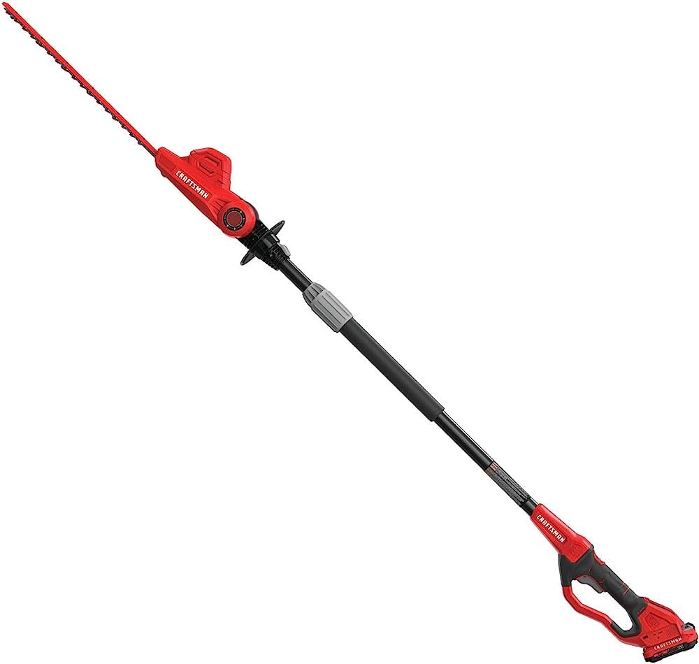 CRAFTSMAN V20 Cordless Pole Hedge Trimmer, 18-Inch, Extended Reach, Battery and Charger Included ... | Amazon (US)