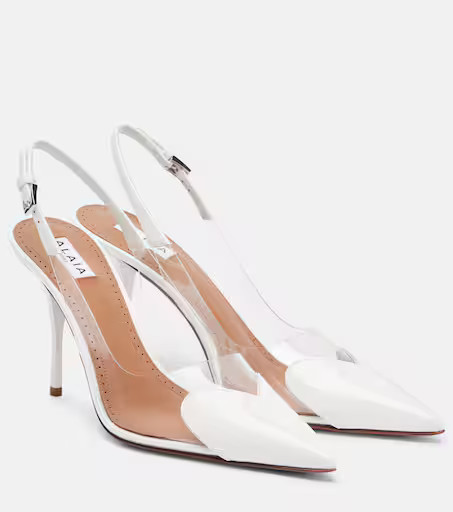 Le Cœur 90 patent leather slingback pumps | Mytheresa (UK)