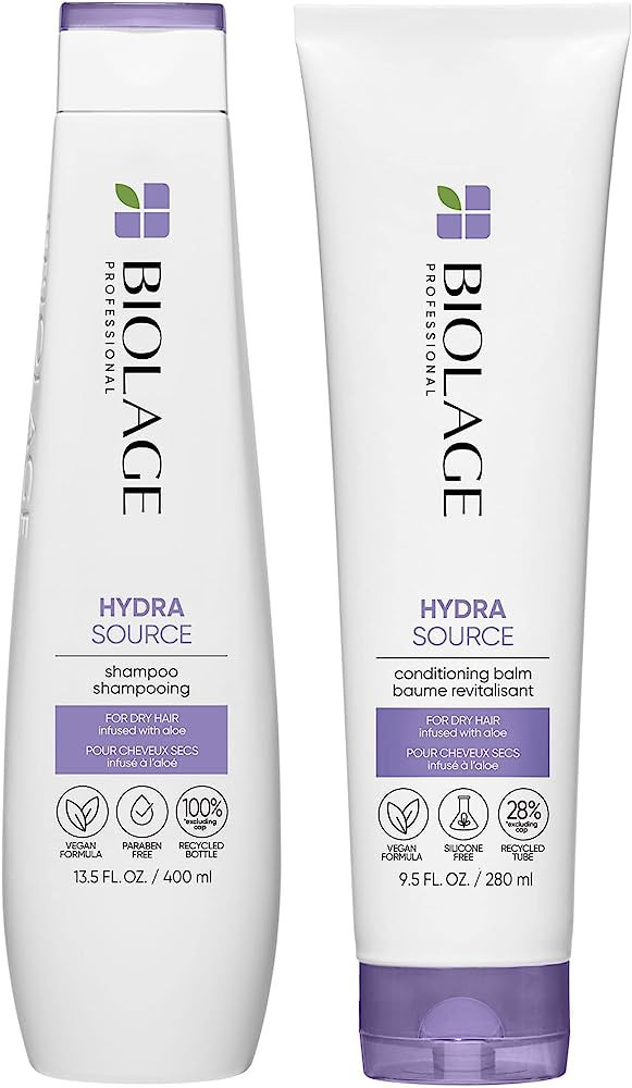Biolage Hydra Source Shampoo & Conditioning Balm Set | Hydrates & Moisturizes Hair | For Dry Ha... | Amazon (US)