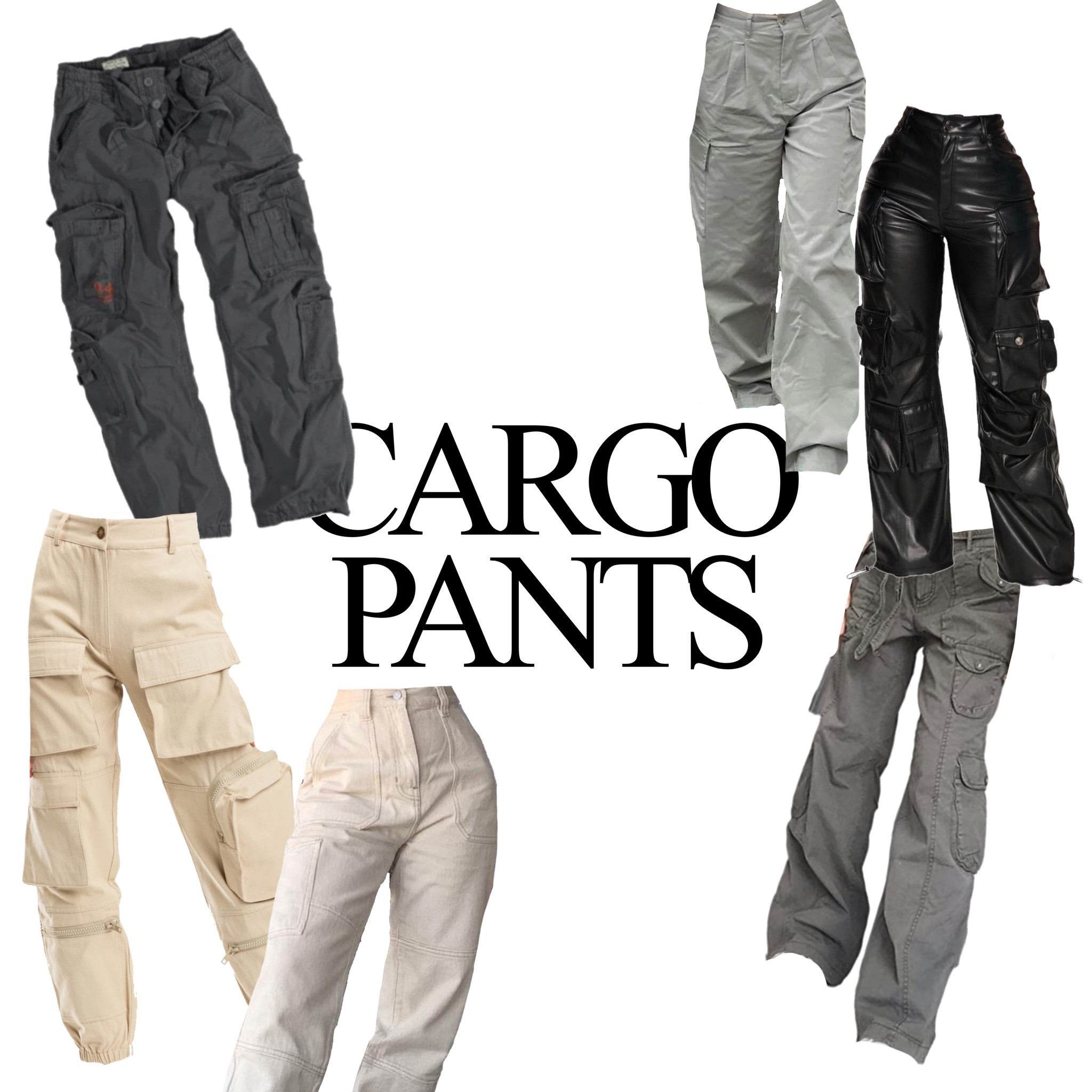 cargo pants master list! some of my fav cargo pants 🤍