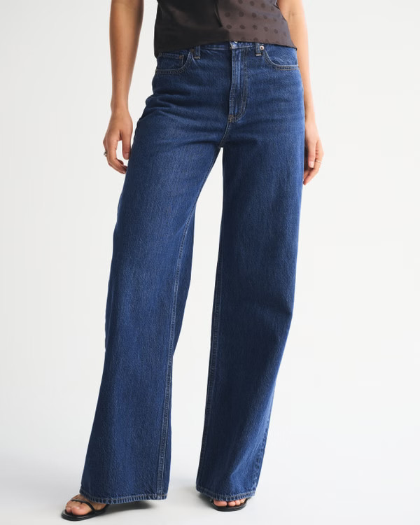 High Rise Wide Leg Jean | Abercrombie & Fitch (US)