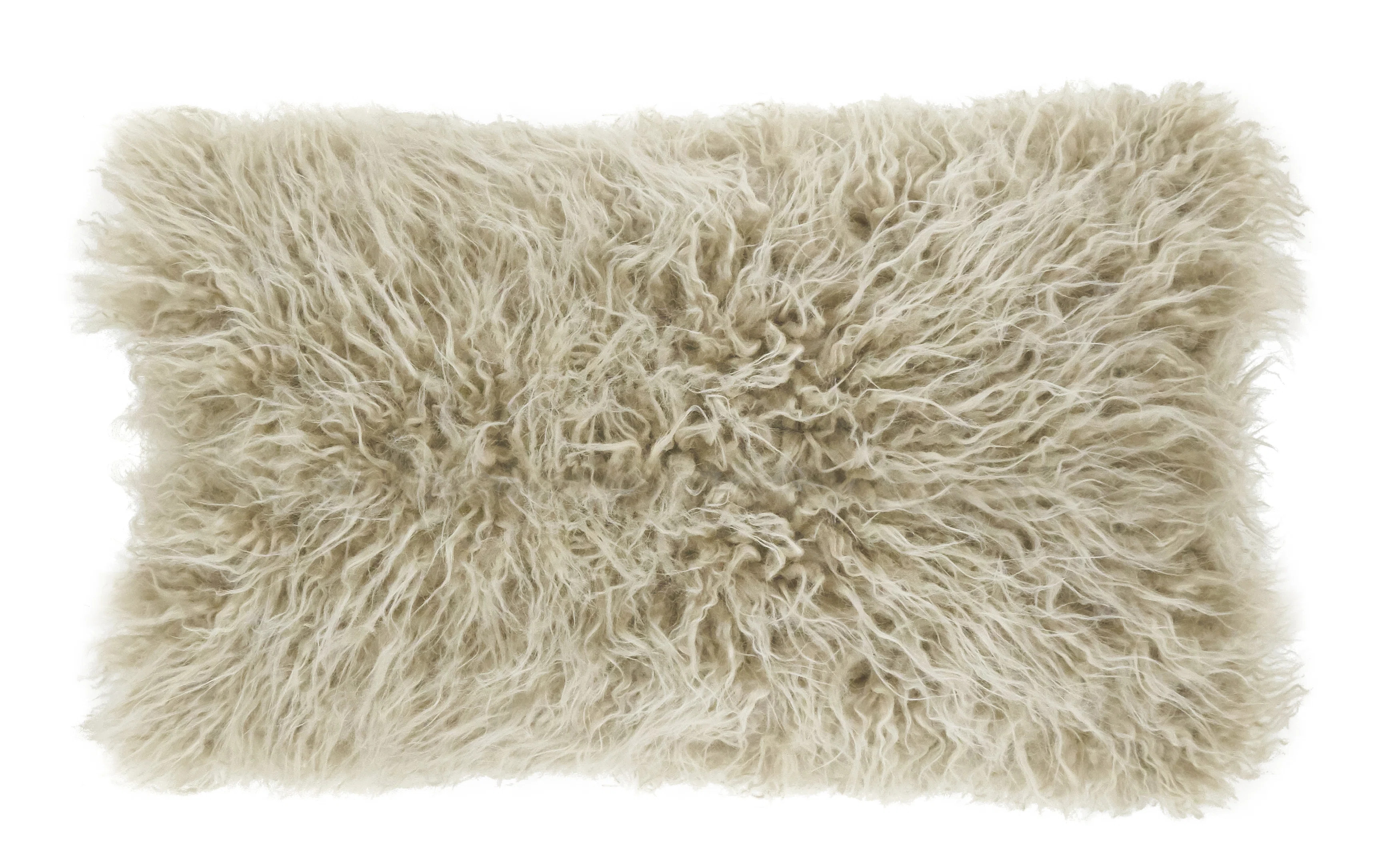 Rectangular Faux Fur Pillow Cover & Insert | Wayfair North America
