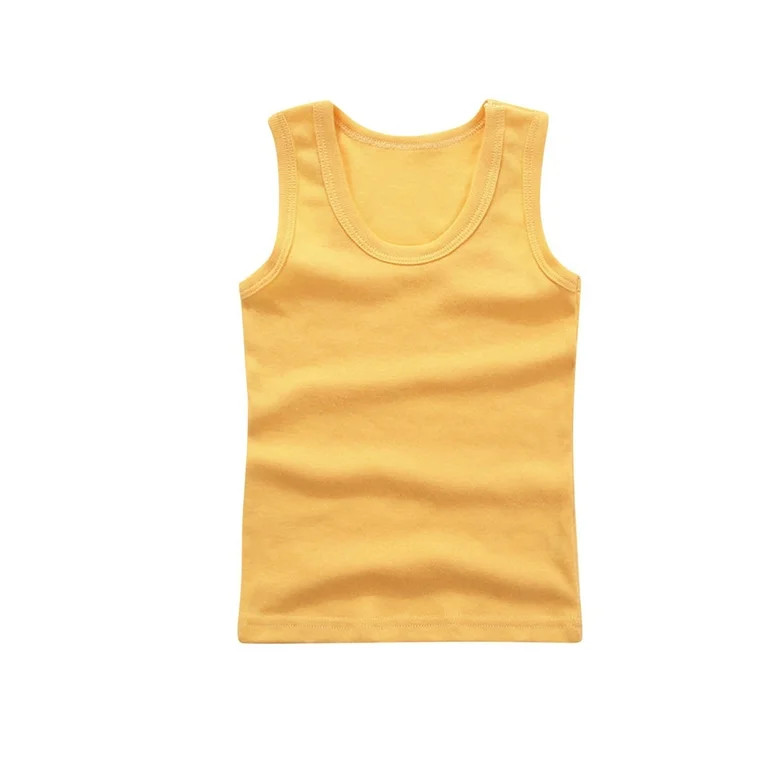 Posijego Toddler Boys Girls Tank Tops Cotton Basic Undershirts Summer Athletic Sleeveless Shirts ... | Walmart (US)