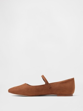 Vegan Suede Mary Jane Flats | Gap (US)