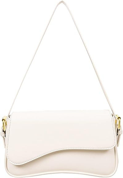 Shoulder Bag for Women Y2K Trendy Purse Vegan Leather Hobo Handbags Clutch Saddle Bag with 2 Remo... | Amazon (US)