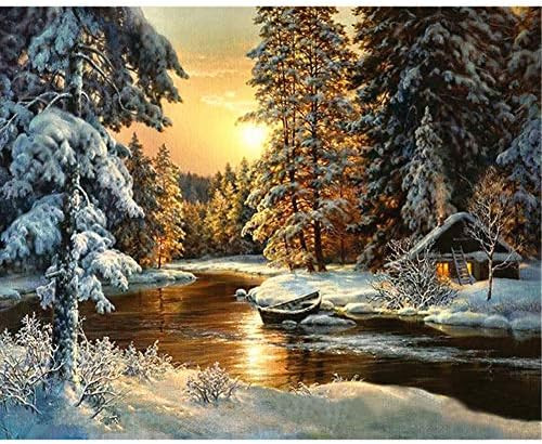 YCZQBLET Paint by Numbers DIY Painting Kit for Adults 16”x 20”on Canvas Without Frame-Sunset ... | Amazon (US)
