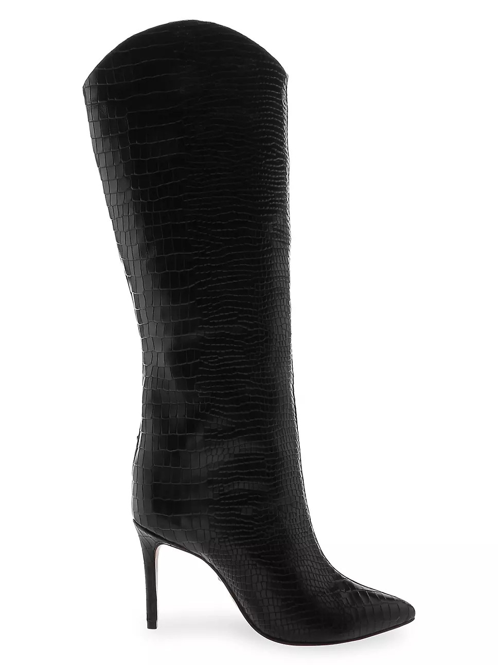 Maryana Croc-Embossed Leather Knee-High Boots | Saks Fifth Avenue