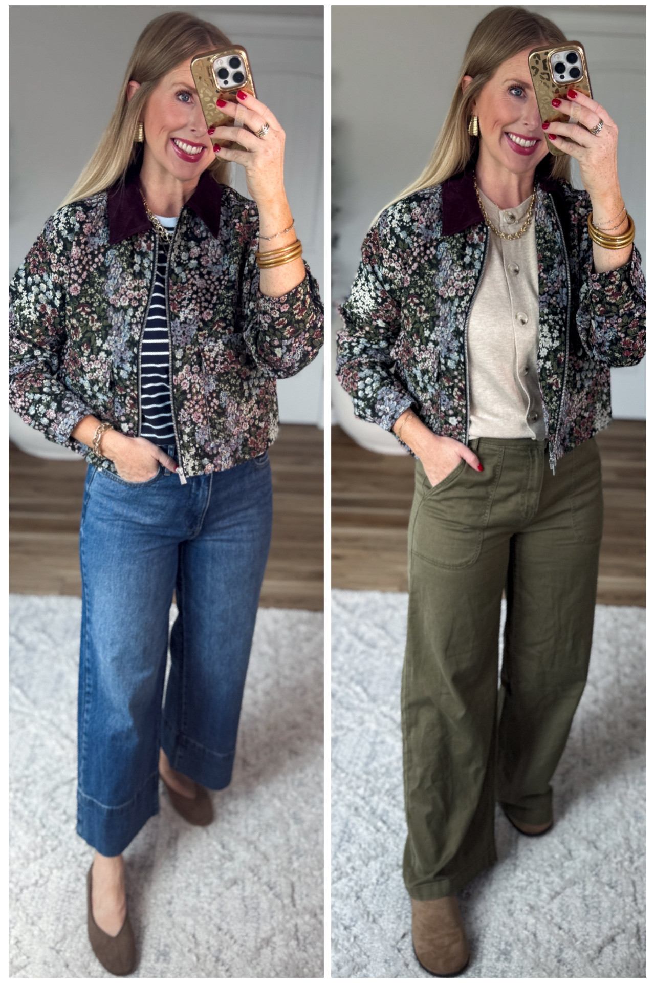 2 ways to wear this floral jacket from Walmart!

#LTKootd
