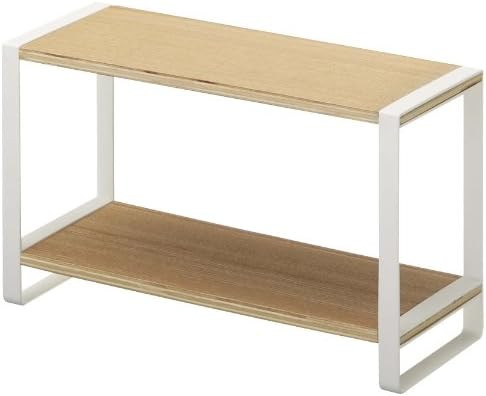 Yamazaki Home Kitchen Rack-Counter Storage Shelf Organizer, One Size, White | Amazon (US)