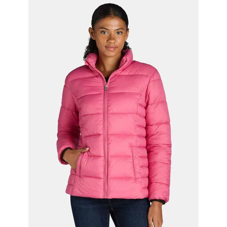 Time and Tru Women's and Women's Plus Puffer Jacket, Sizes XS-3X | Walmart (US)