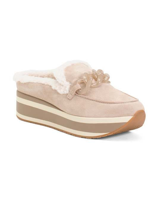 Suede Jamey Cozy Platform Mules | TJ Maxx