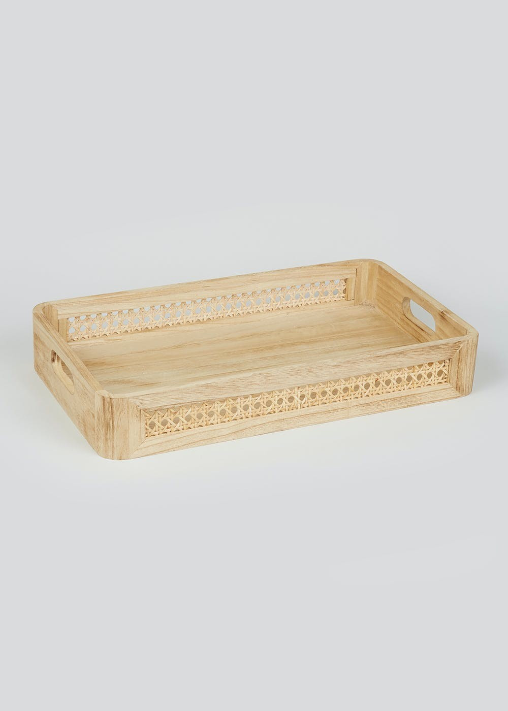 Wooden Cane Serving Tray (43cm x 7.cm) – Wood | Matalan (UK)