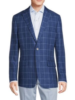 Windowpane Linen Sportcoat | Saks Fifth Avenue OFF 5TH (Pmt risk)