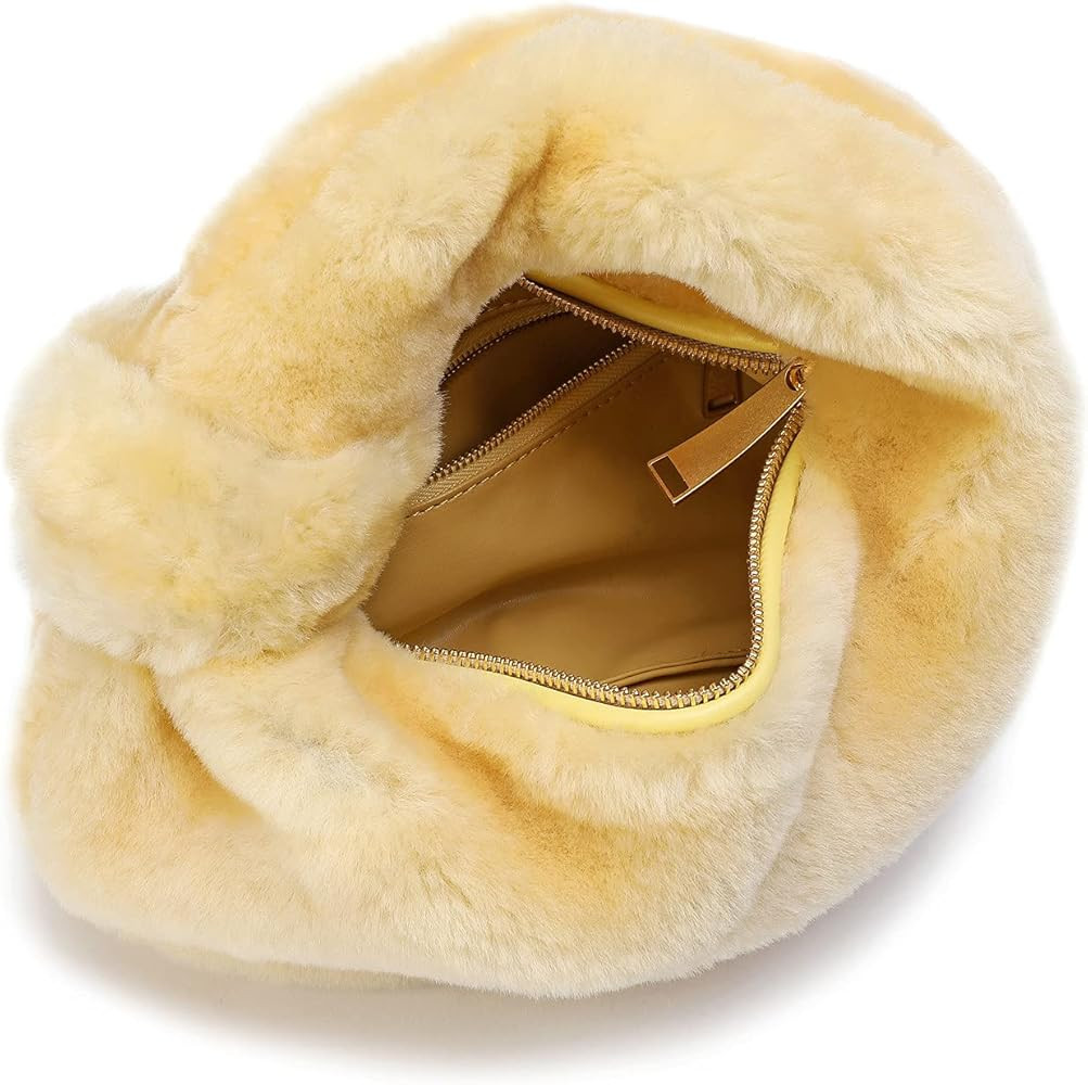 EvaLuLu Genuine Leather Women Handbag FursTote Bag | Amazon (US)