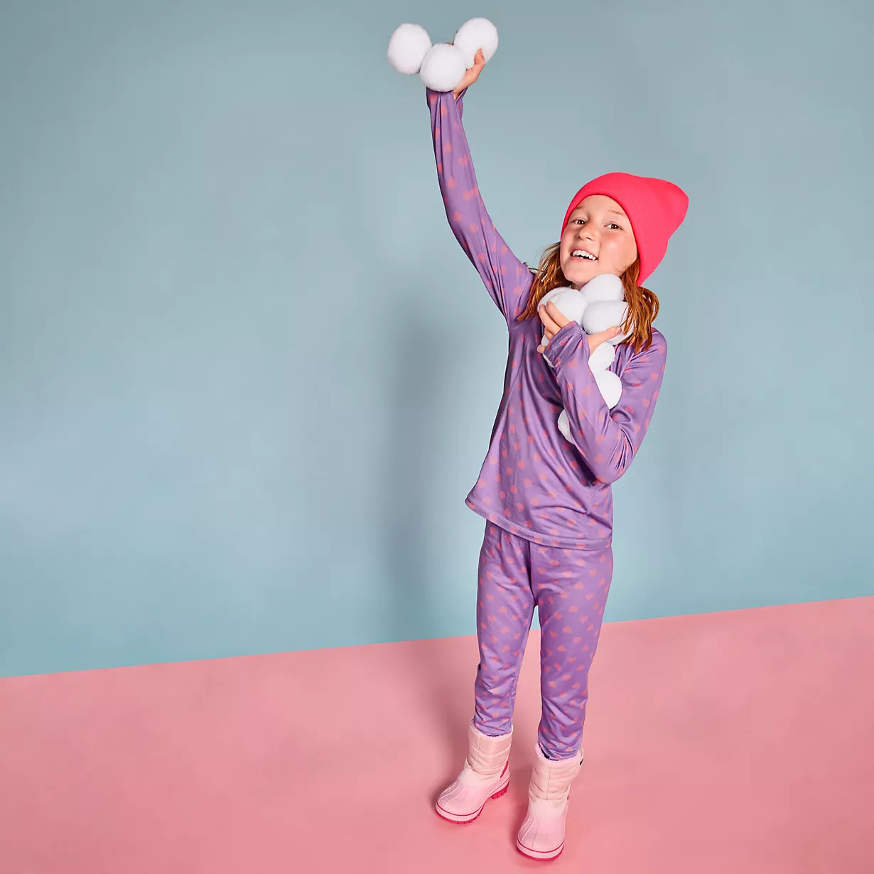 Girls Thermal Base Layer Long Underwear Thermaskin Crew Neck Shirt | Lands' End (US)