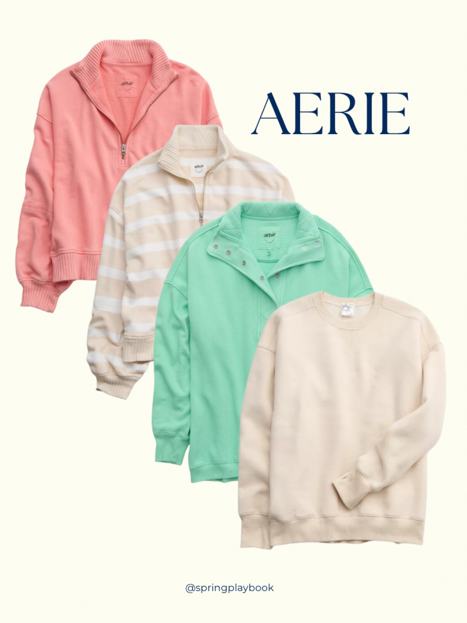 Aerie sweatshirts for Springs!

Pictured: Light Spring colors
Other colors/subseason linked as well. 

Red - all Springs
Yellow - light & clear springs

#createdcolorful #createdcolorfulspring #hocspring #tcispring #pcaspring #lightspring #warmspring #truespring #brightspring #clearspring #paintboxspring #bluespring


#LTKFindsUnder50 #LTKFallSale #LTKSaleAlert