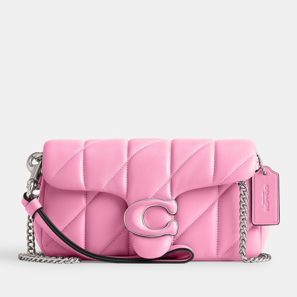 Coach Quilted Pillow Leather Covered C Tabby Wristlet With Chain | Mybag.com (Global) 