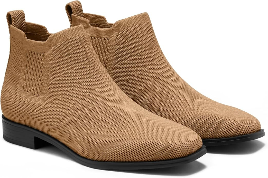 VIVAIA Ryan Pro Women's Ankle Boots Pull on Chelsea Slip on Short Square-toe Booties Lady Dress B... | Amazon (US)