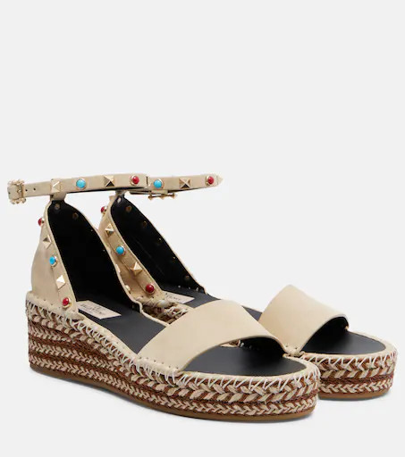 Rockstud suede espadrille sandals | Mytheresa (US/CA)