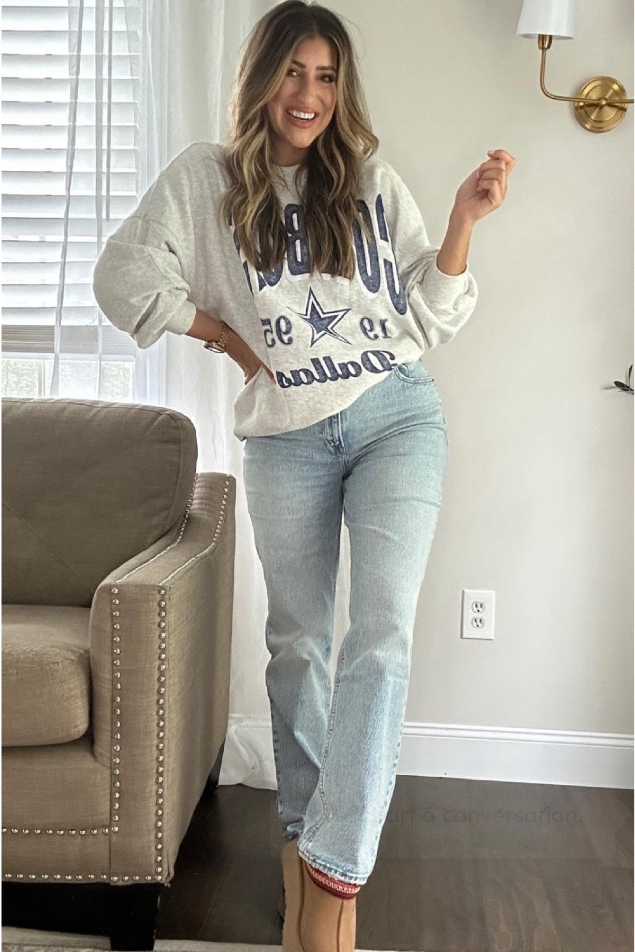 The softest sweatshirt I own — nfl team sweatshirt — is restocked! Wearing a. Small. Great gift idea!

Tap photo to shop cowboys/eagles and patriots to shop all other teams! 

Follow for more! Xx

#LTKstyletip #LTKHoliday #LTKSeasonal