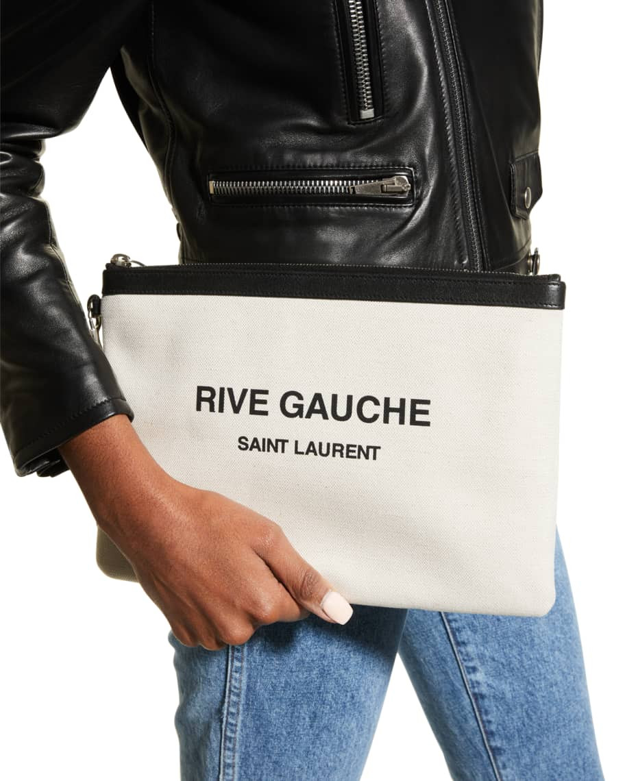 Logo Beach Pouch Wristlet | Neiman Marcus