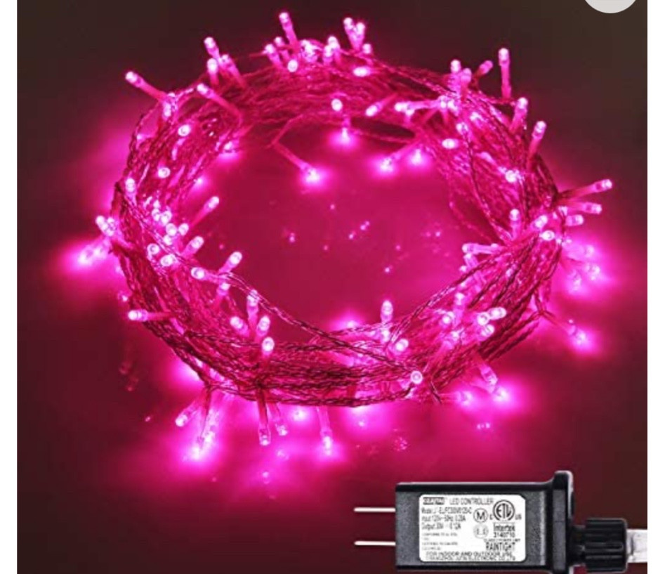 Pink Christmas lights aesthetic pastel decoration 

#LTKSeasonal #LTKHoliday #LTKFind