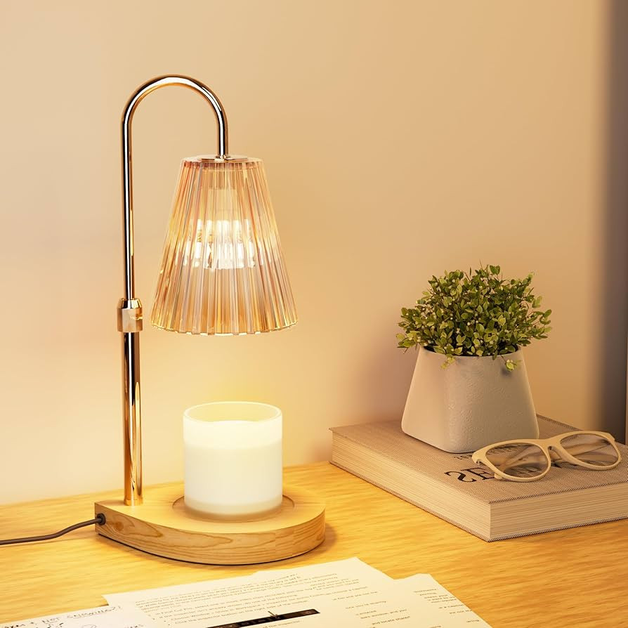 Candle Warmer Lamp,Electric Candle Lamp Warmer with Timer, Adjustable Height Dimmable Candle Warm... | Amazon (US)