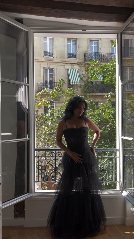 Paris wedding guest look! Bcbg corset tulle gown and oversized bow hair clip

#LTKtravel #LTKstyletip #LTKwedding